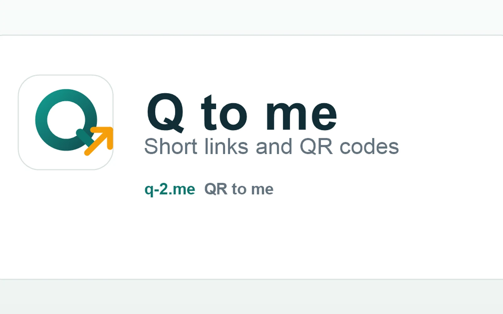 Q to me